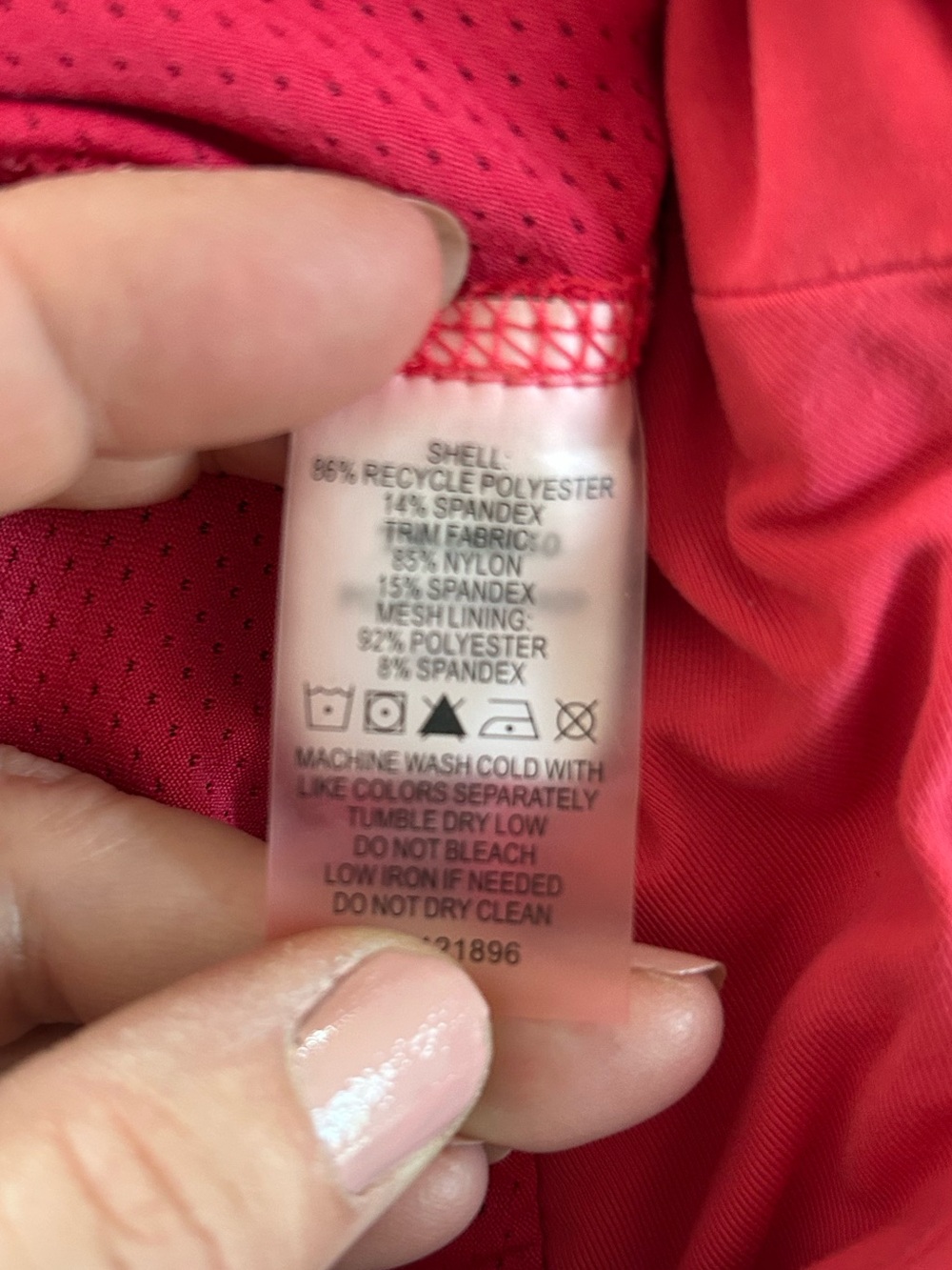 Title Nine Red Athletic/Tennis Skirt with Attached Spandex, Zip Pocket. Medium - Picture 7 of 9